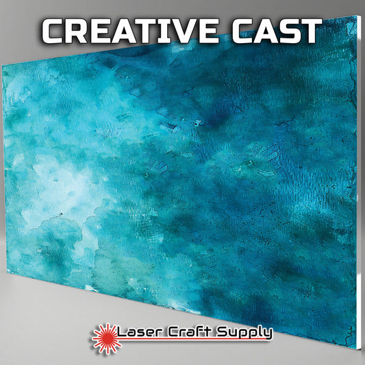 Teal Watercolor Wash - FULL SHEET