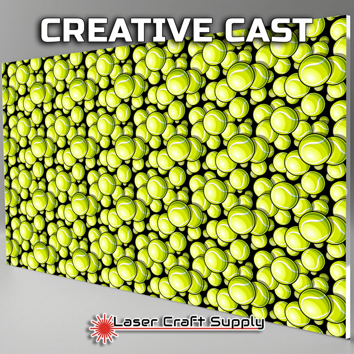 Creative Cast Acrylics - Tennis Balls in Yellow