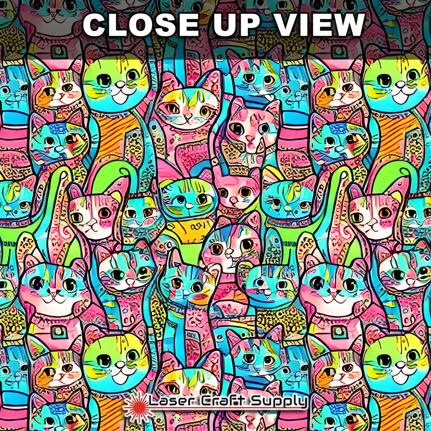 Creative Cast Acrylics - The Abstract Cats