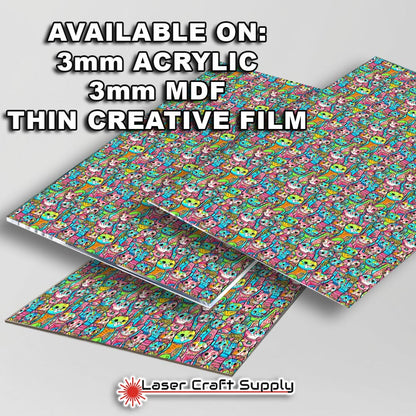 Creative Cast Acrylics - The Abstract Cats