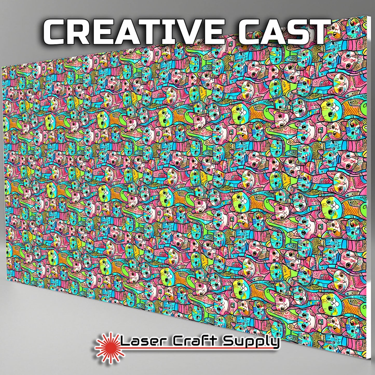 Creative Cast Acrylics - The Abstract Cats