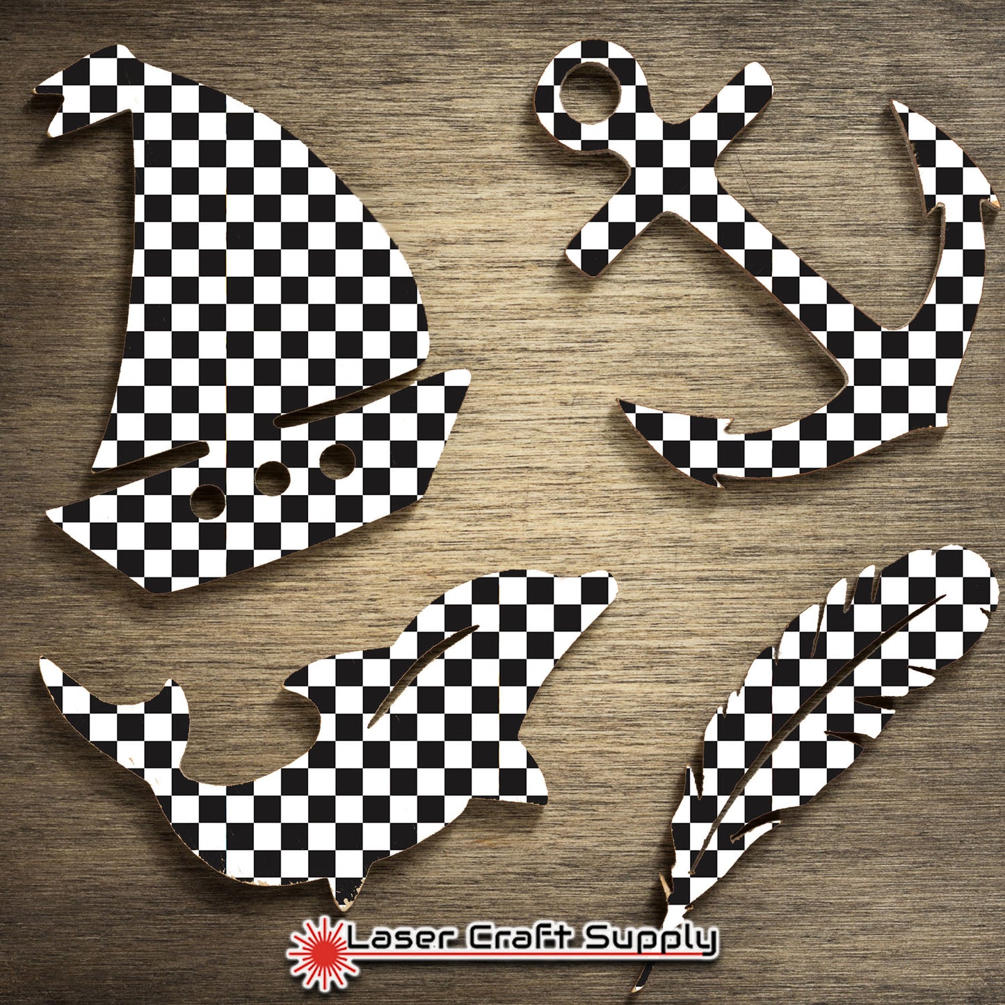 Creative Cast Acrylics - The Perfect Black and White Checker
