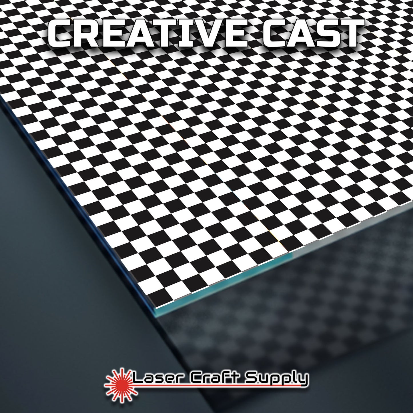 Creative Cast Acrylics - The Perfect Black and White Checker