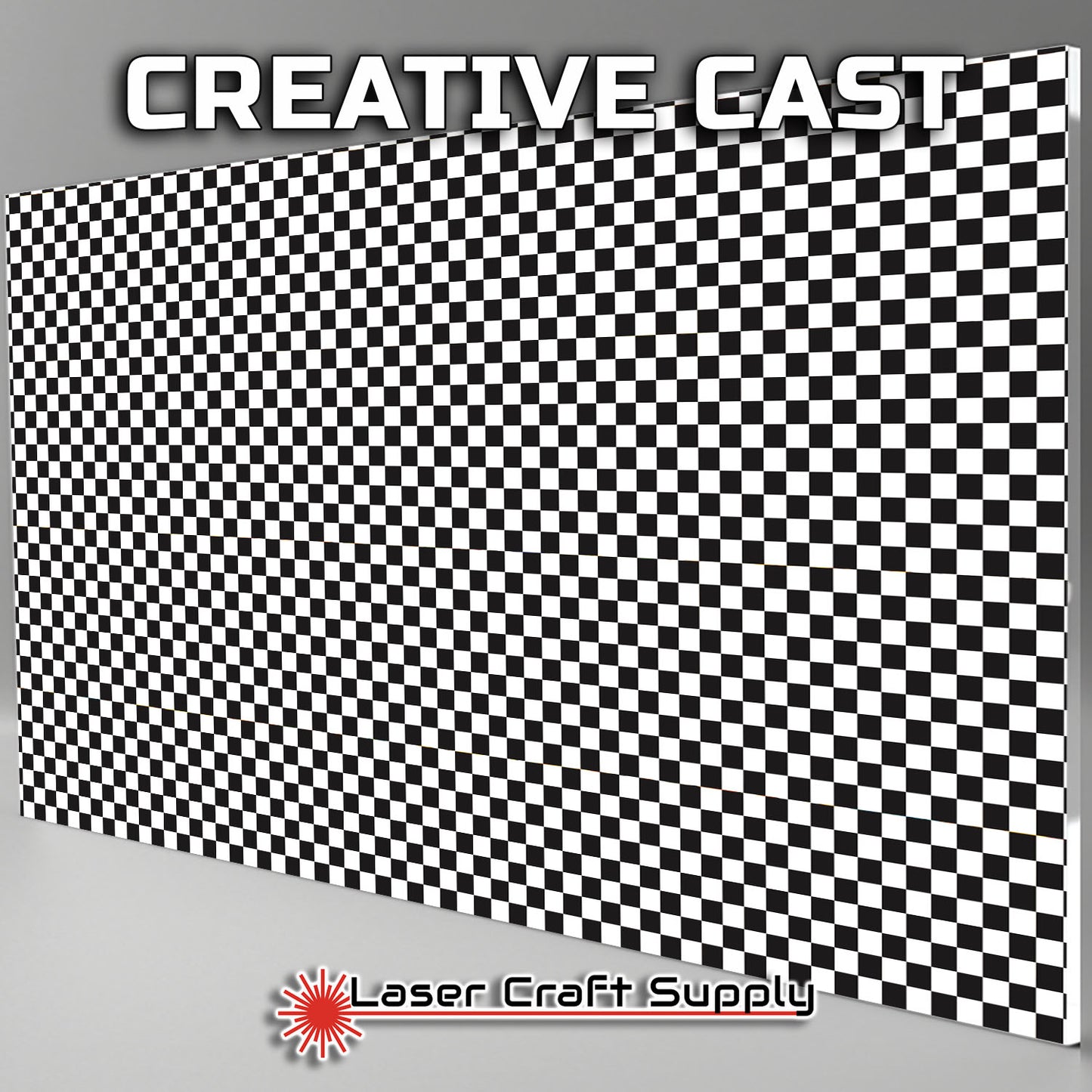 Creative Cast Acrylics - The Perfect Black and White Checker