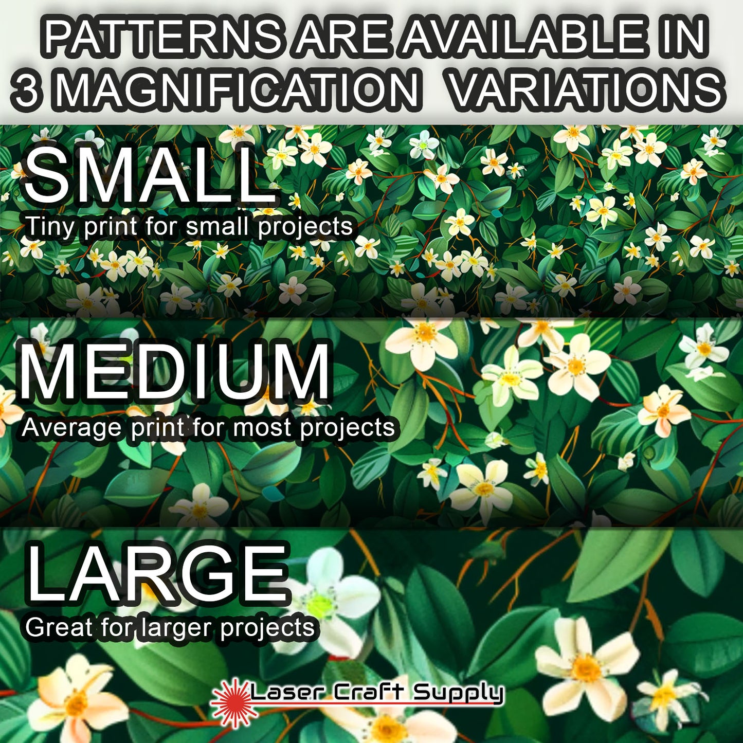 Creative Cast Acrylics - Thick Jasmine Flowers