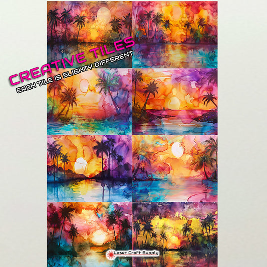 Tropical Sunsets - Creative Tile
