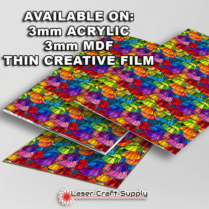 Creative Cast Acrylics - Umbrellas in Color