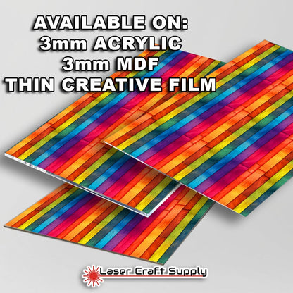 Creative Cast Acrylics - Vibrant Rainbow Bamboo