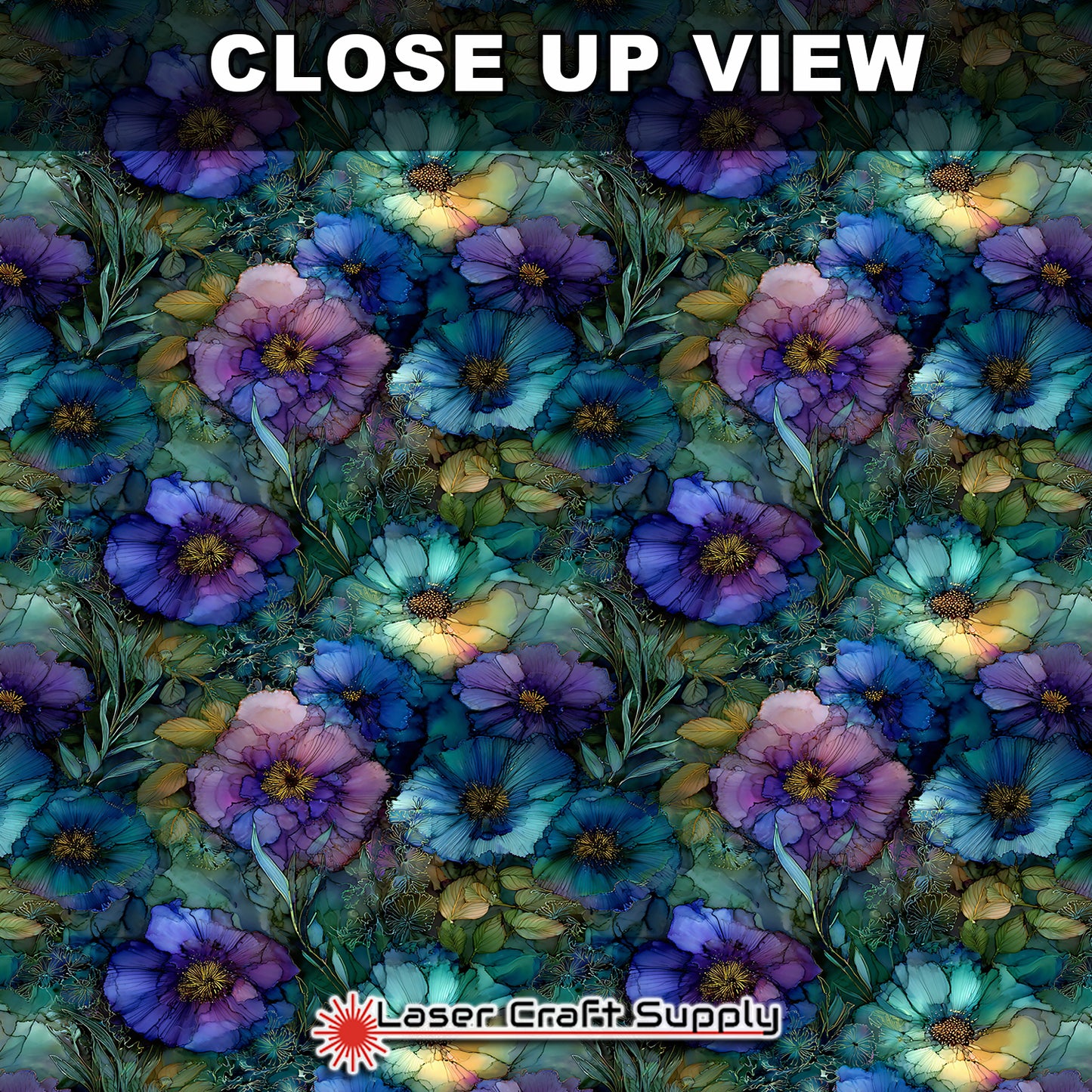 Volet and Purple Flowers