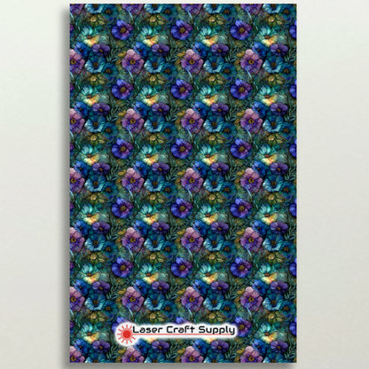 Volet and Purple Flowers