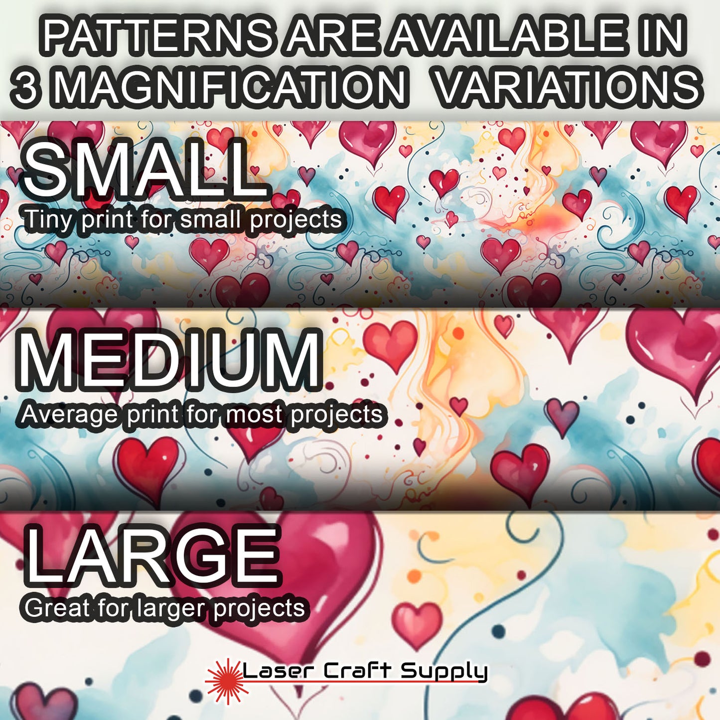Creative Cast Acrylics - Watercolor Hearts