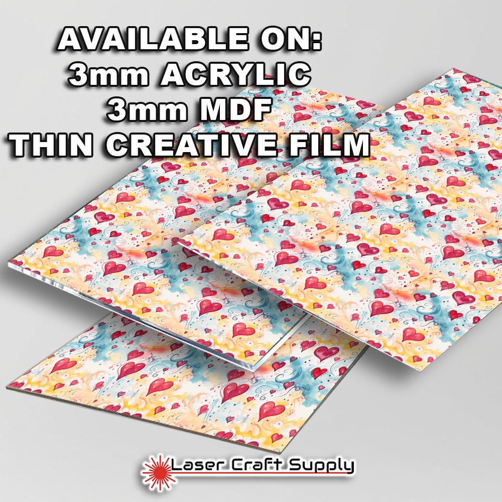 Creative Cast Acrylics - Watercolor Hearts