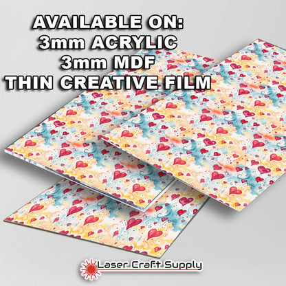 Creative Cast Acrylics - Watercolor Hearts