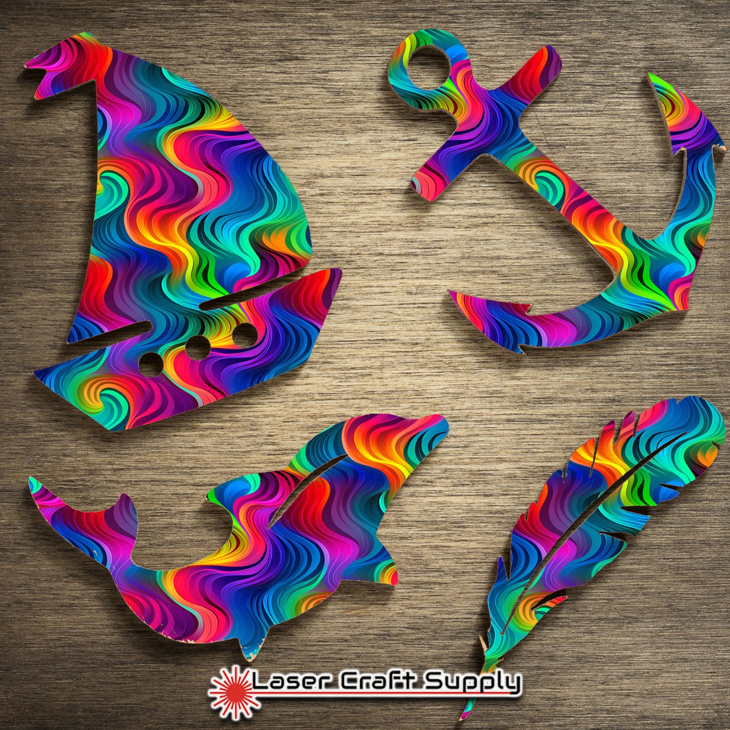 Creative Cast Acrylics - Wavy Wild Colors