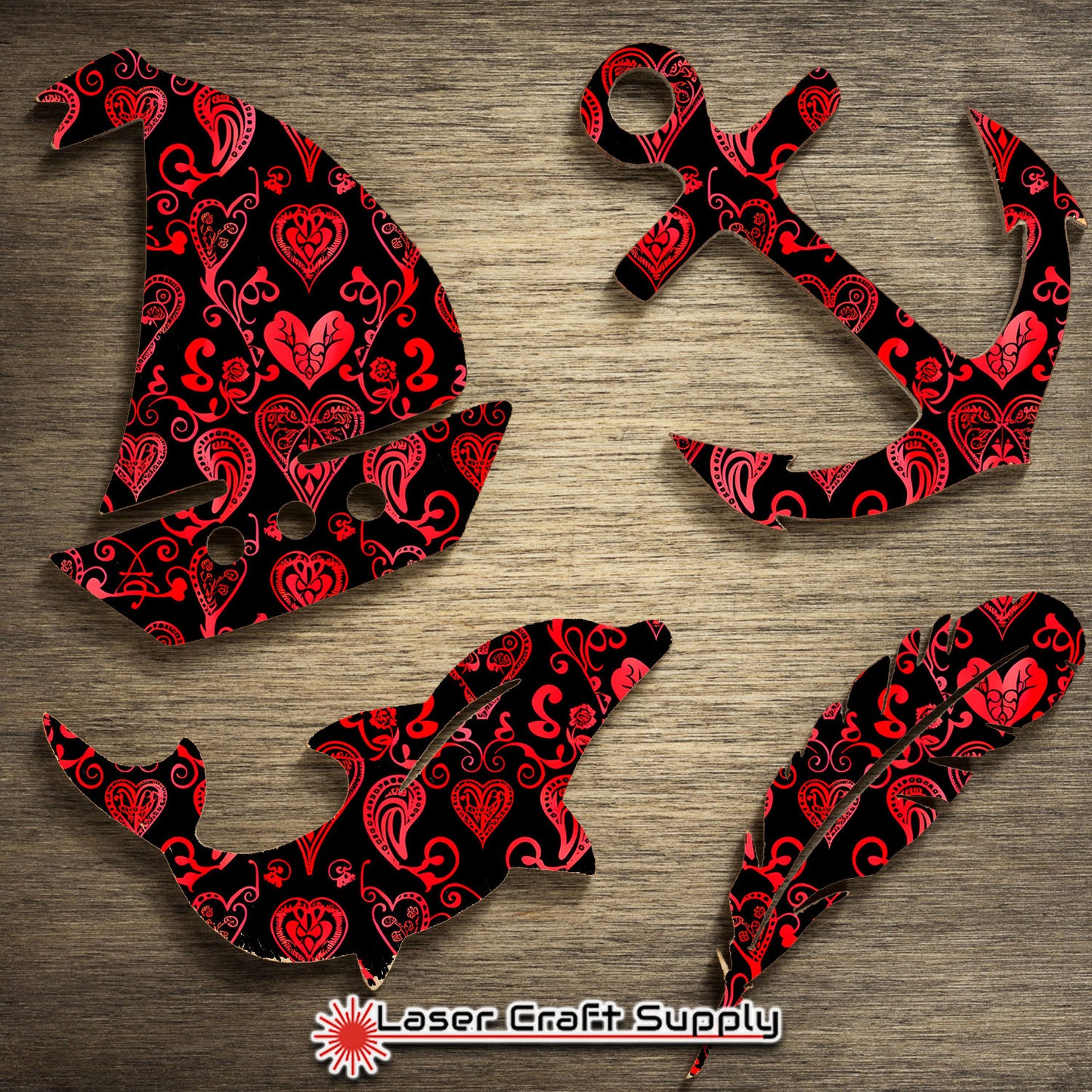 Creative Cast Acrylics - Whimsy Hearts