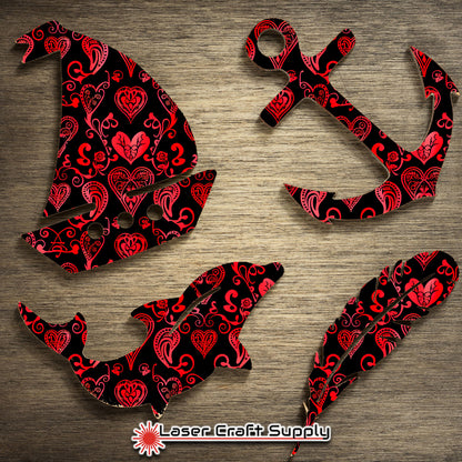 Creative Cast Acrylics - Whimsy Hearts