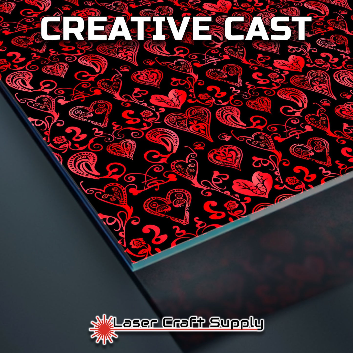 Creative Cast Acrylics - Whimsy Hearts