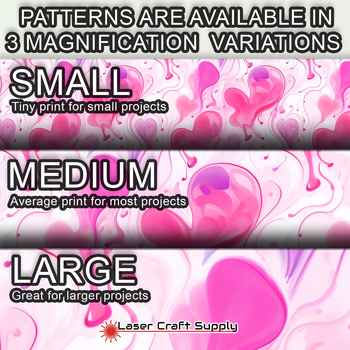Creative Cast Acrylics - Pink Watercolor Hearts