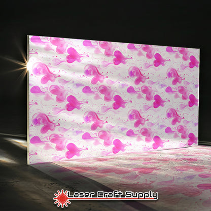 Creative Cast Acrylics - Pink Watercolor Hearts