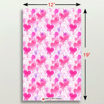 Creative Cast Acrylics - Pink Watercolor Hearts