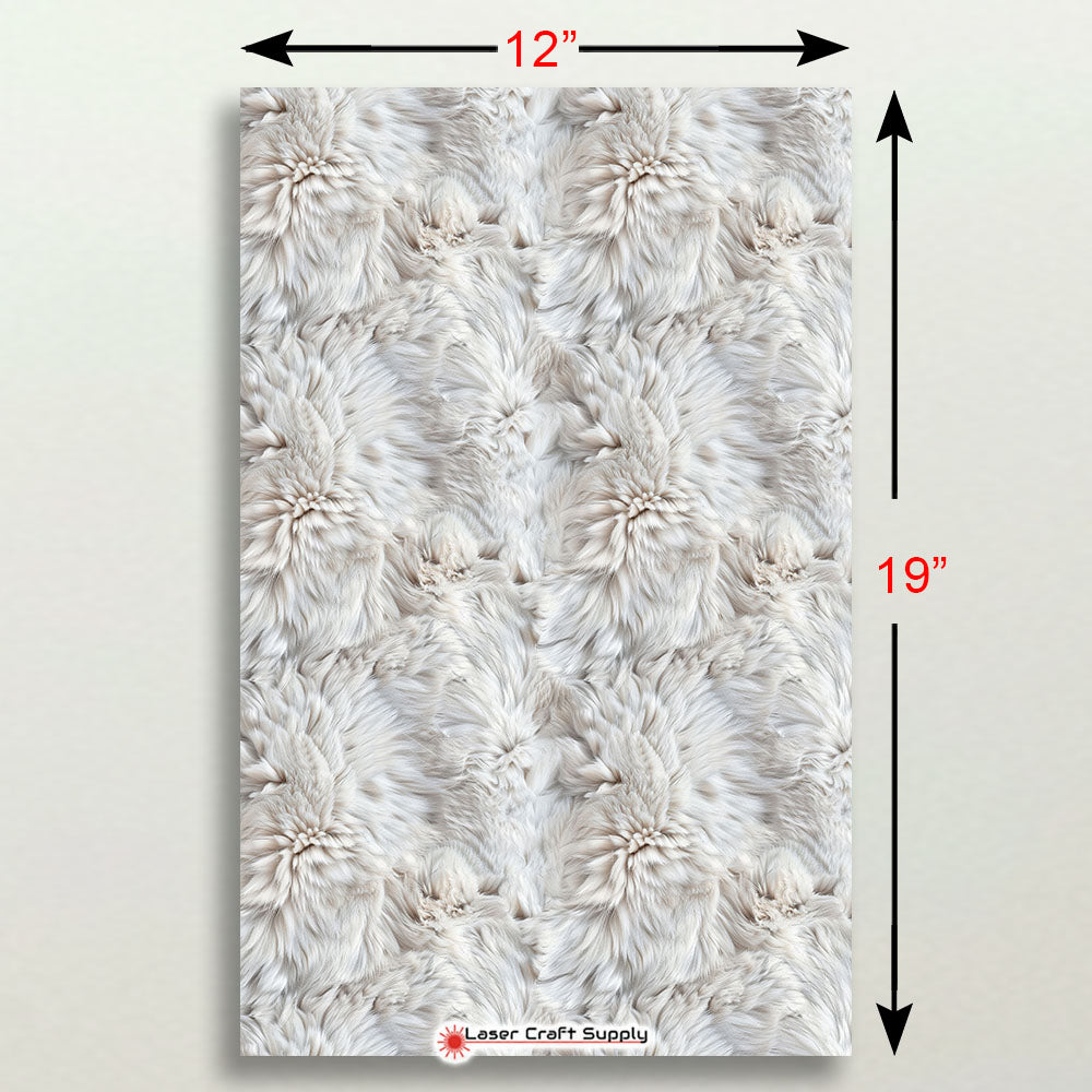 White Fluffy Fur - FULL SHEET