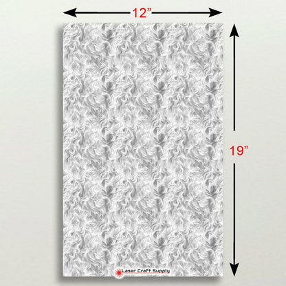 White Poodle Fur - FULL SHEET