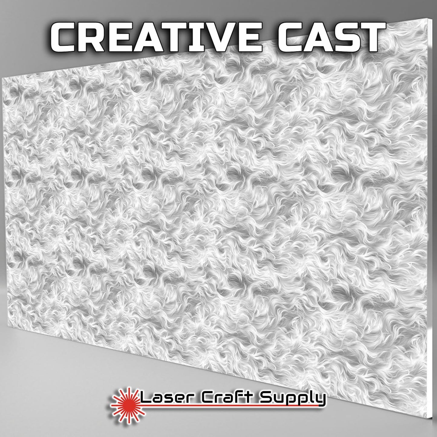 White Poodle Fur - FULL SHEET