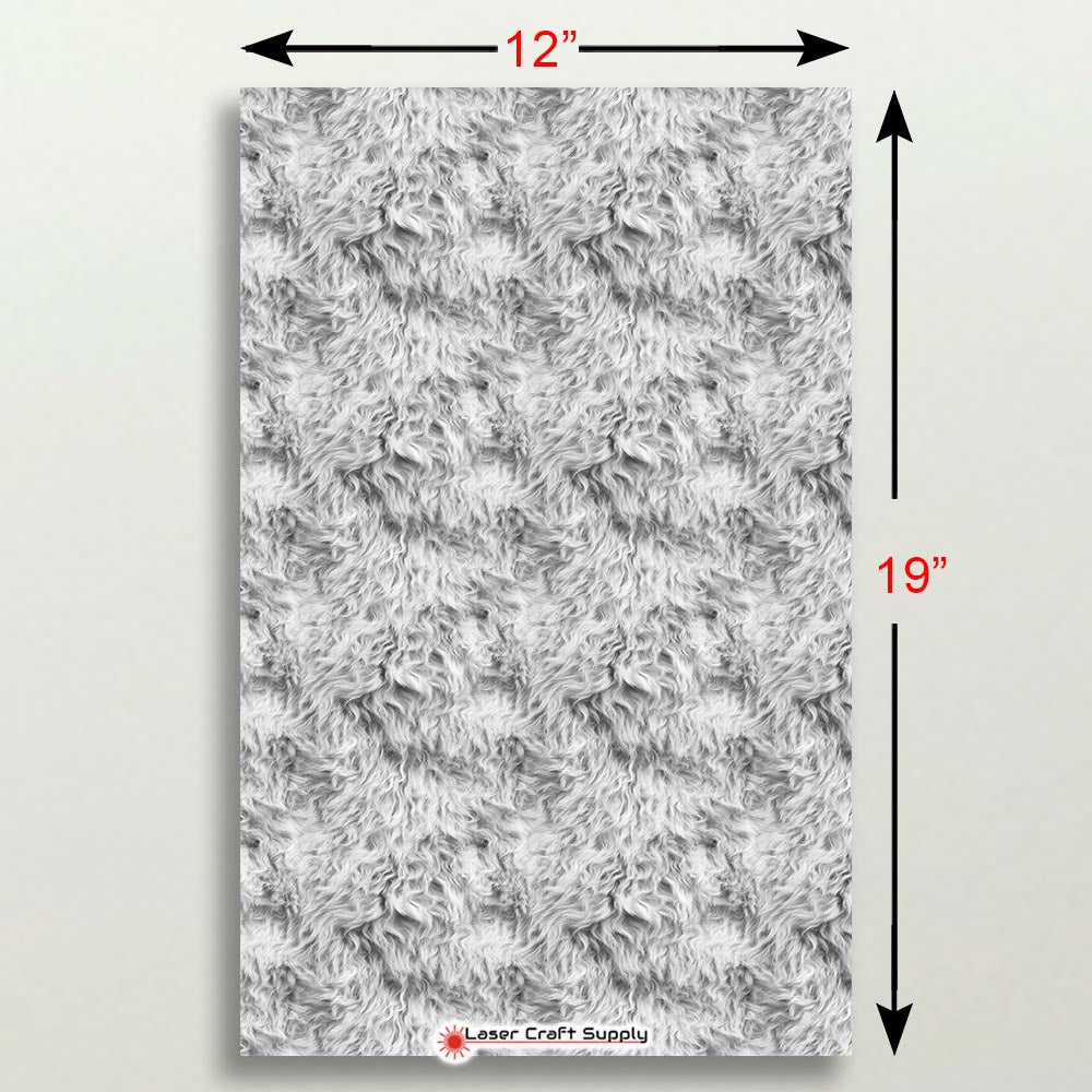 White Schnauzer Fur - FULL SHEET
