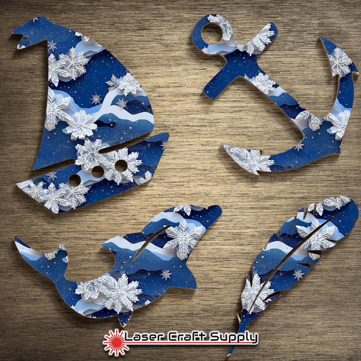 White Snowflake Garland - Creative Cast