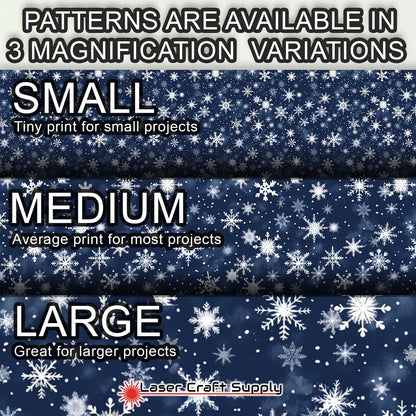 Creative Cast Acrylics - White Snowflakes on Blue