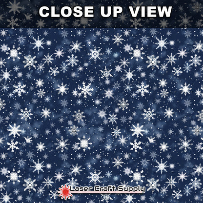 Creative Cast Acrylics - White Snowflakes on Blue