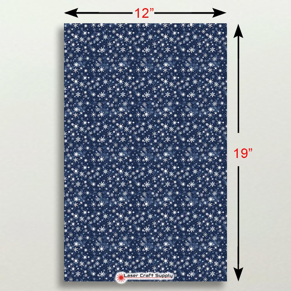 Creative Cast Acrylics - White Snowflakes on Blue