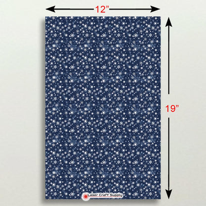 Creative Cast Acrylics - White Snowflakes on Blue