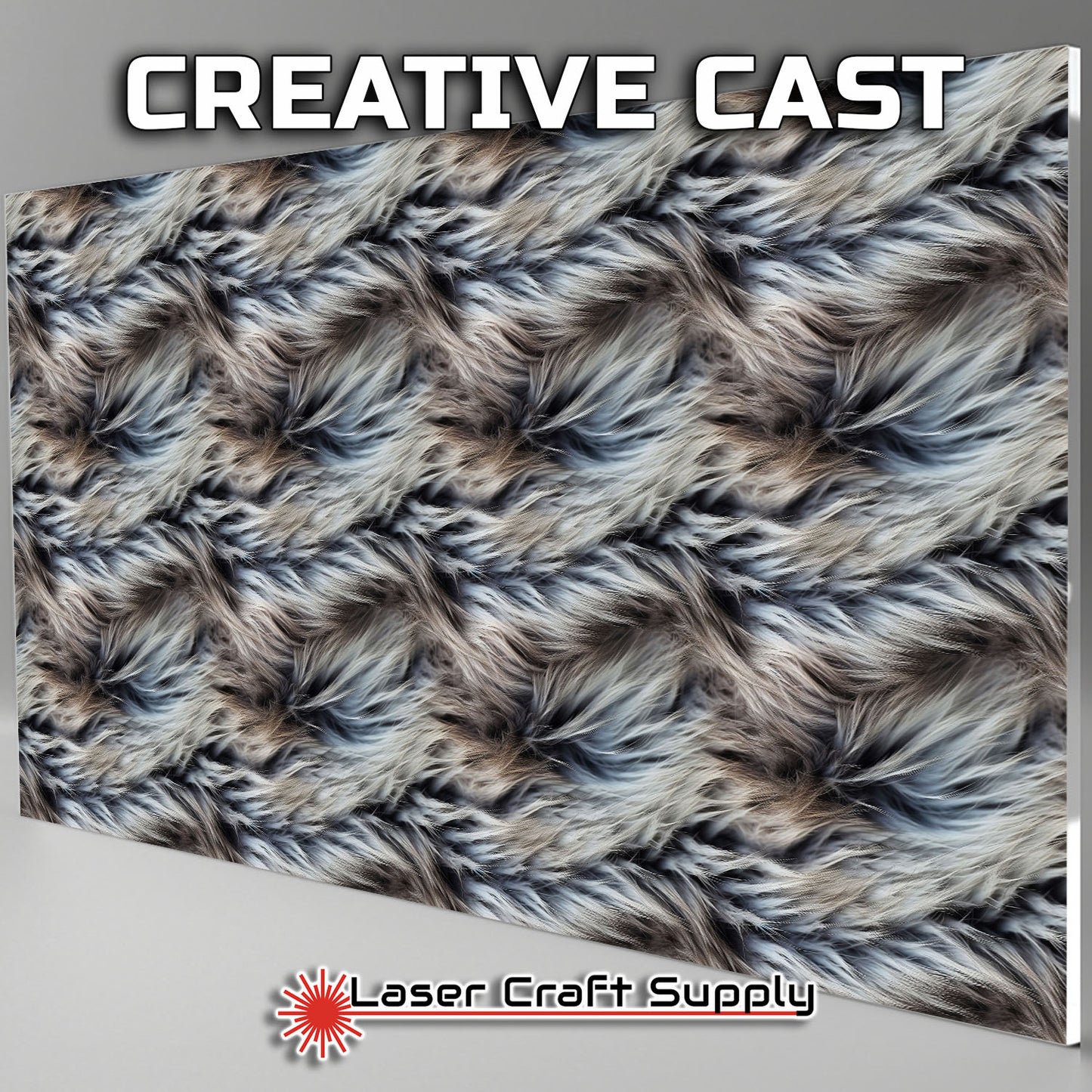 Wild Grey Fur - FULL SHEET