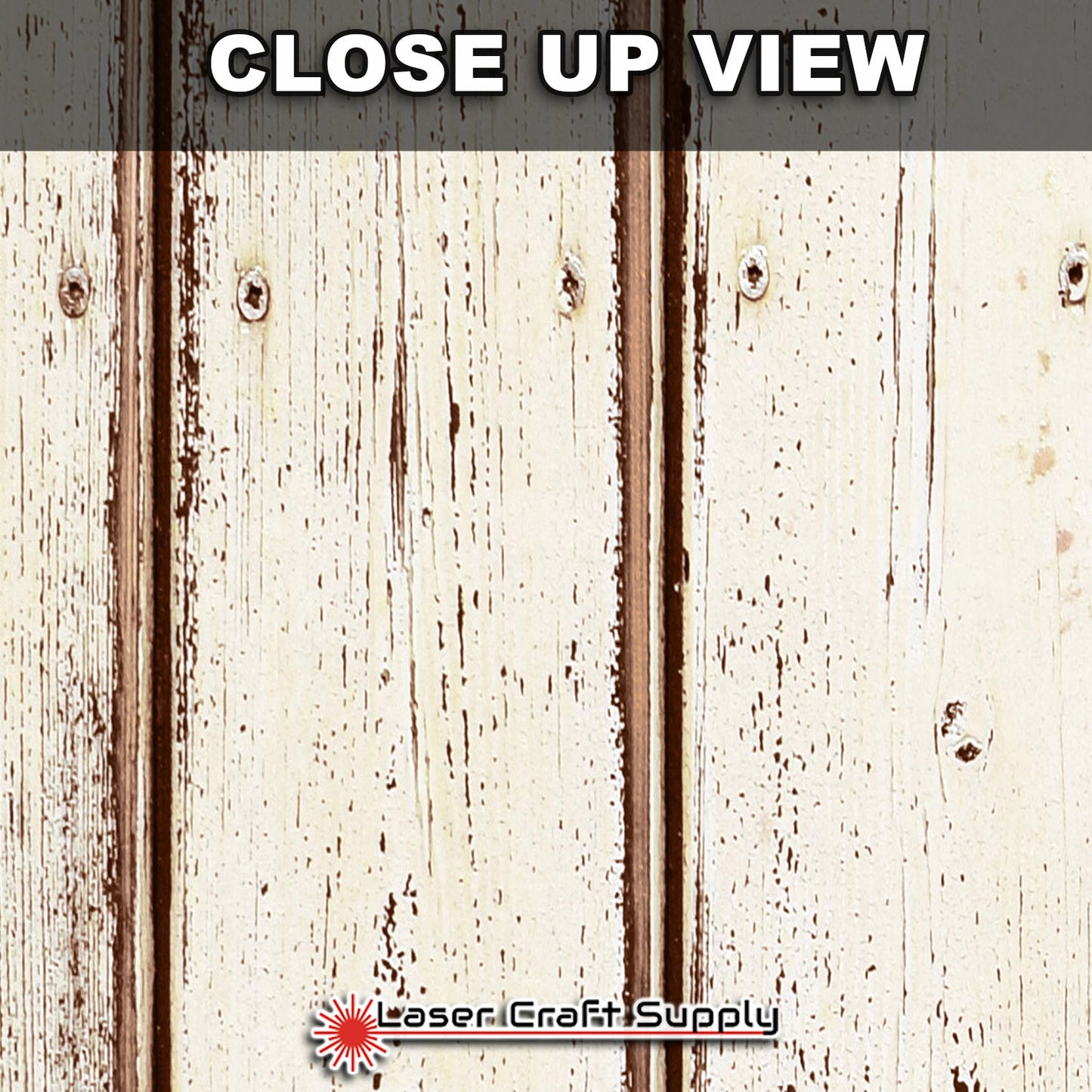 Rustic White Painted Planks - Wood