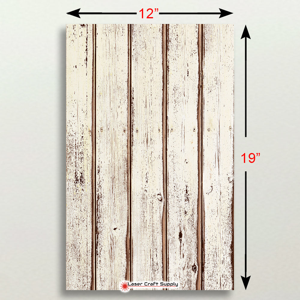 Rustic White Painted Planks - Wood