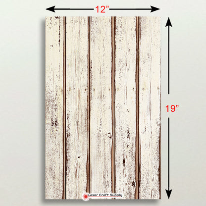 Rustic White Painted Planks - Wood