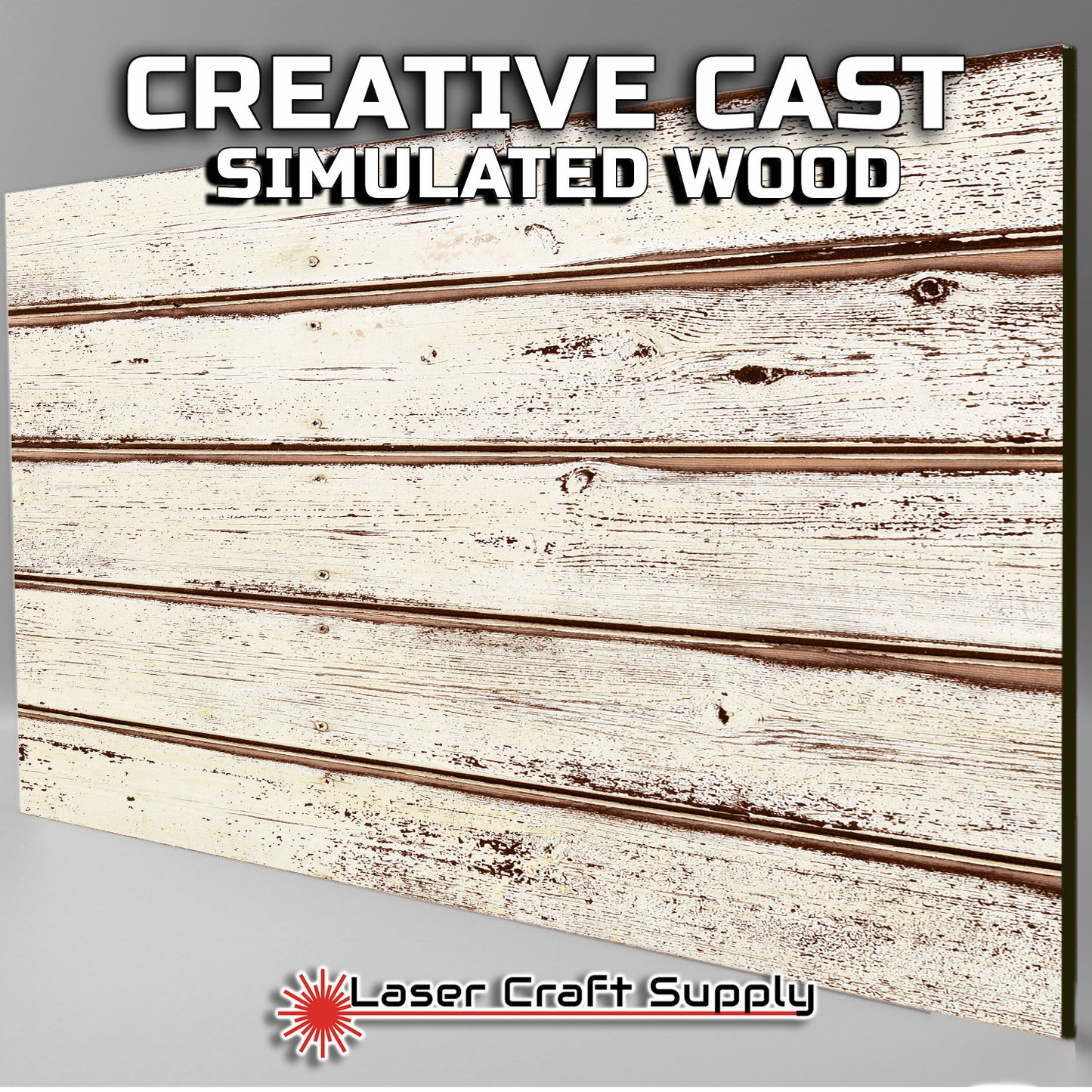 Rustic White Painted Planks - Wood