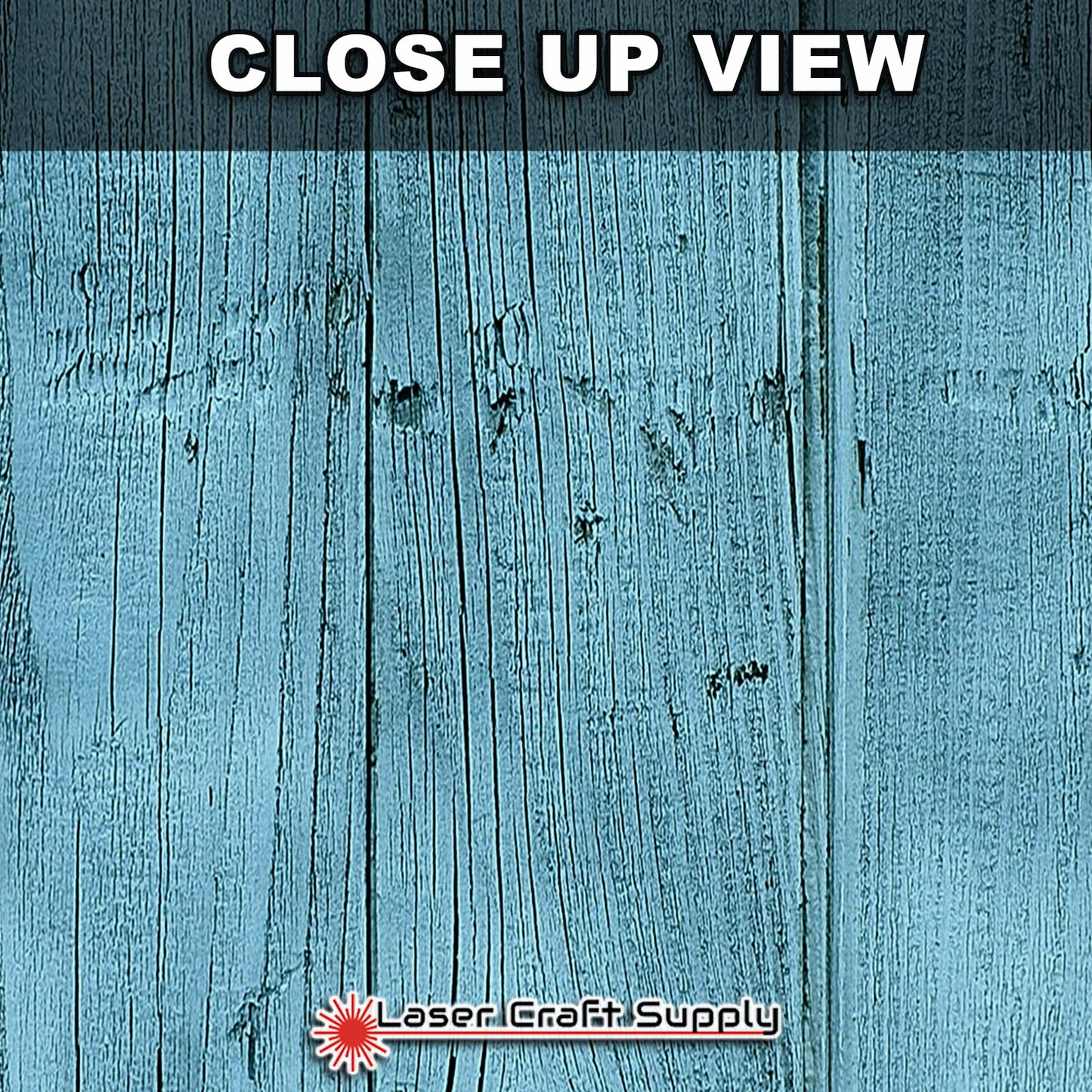 Teal Wash Wood Planks - Wood