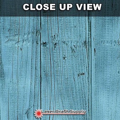 Teal Wash Wood Planks - Wood