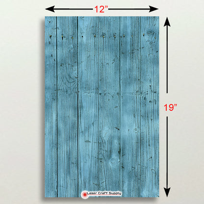 Teal Wash Wood Planks - Wood