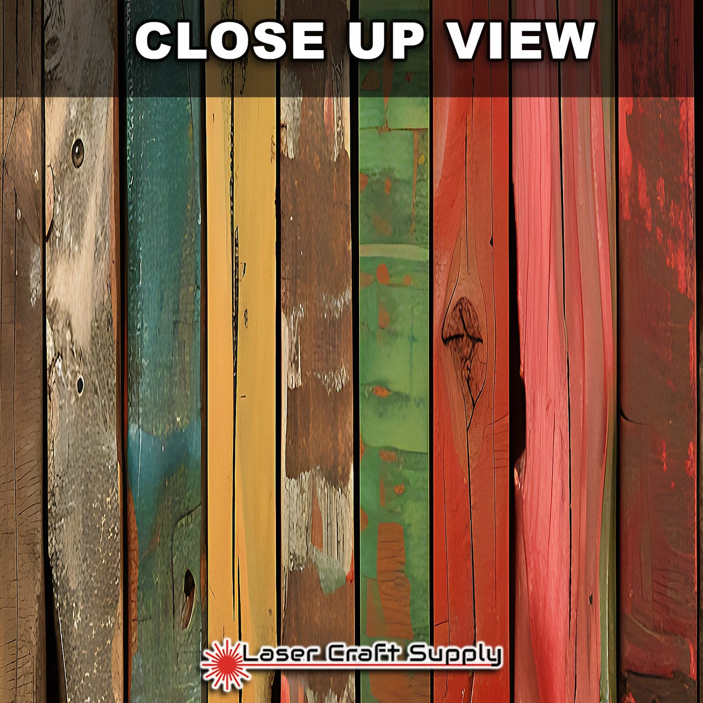Many Colors Planks - Wood