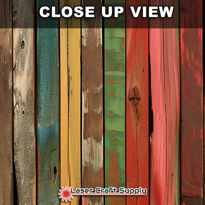Many Colors Planks - Wood