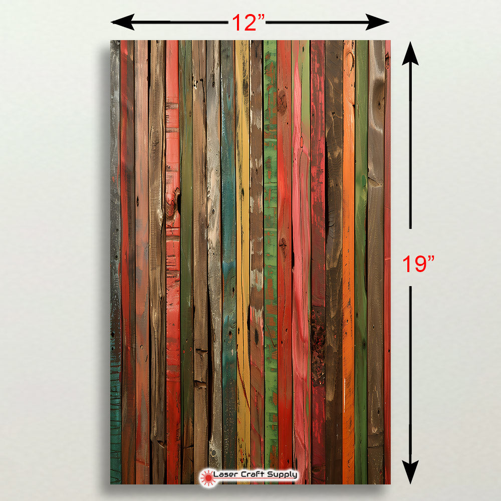 Many Colors Planks - Wood