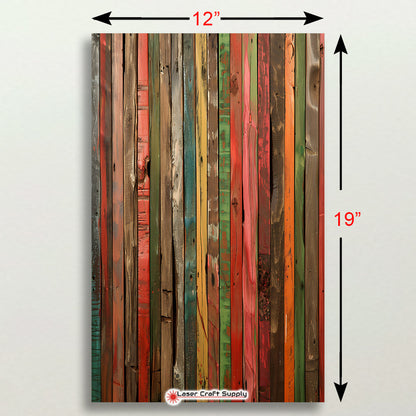 Many Colors Planks - Wood
