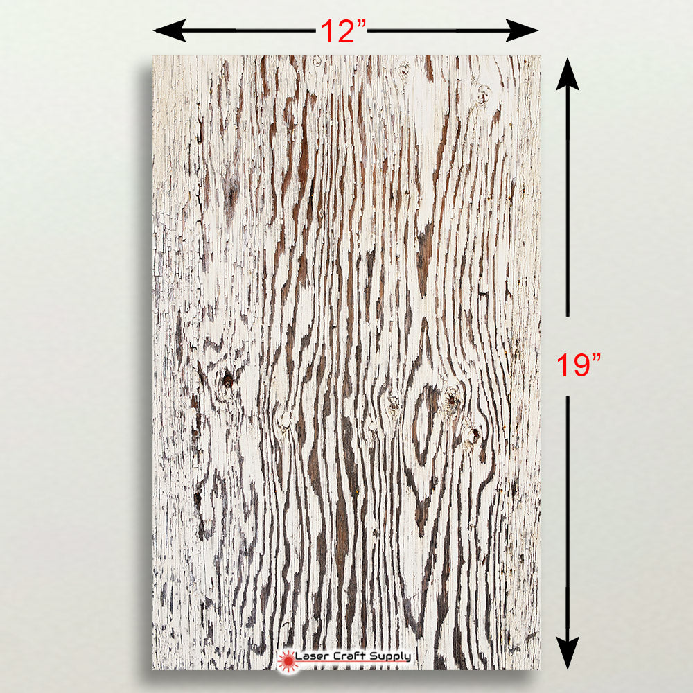 White Chipped Plank - Wood