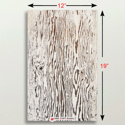 White Chipped Plank - Wood