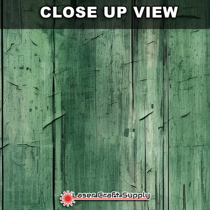 Rustic Green Wash Wood