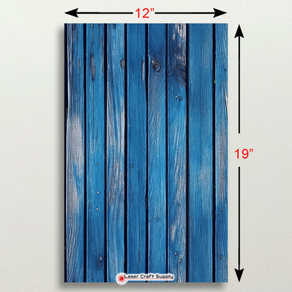 Rustic Blue Wash Wood Planks