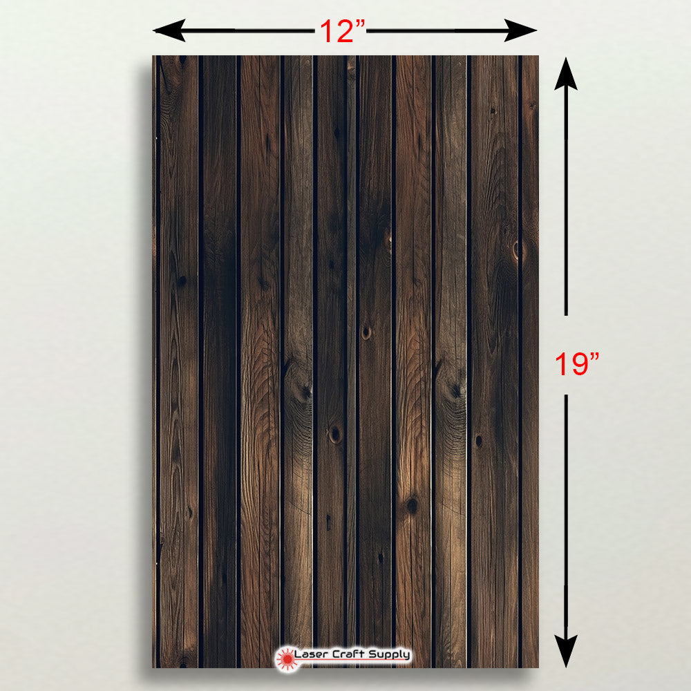 Rustic Dark Wash Wood Planks